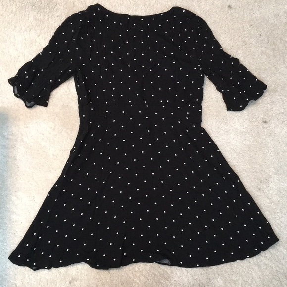 Free People All Yours Black Polka Dot Dress - Picture 7 of 7